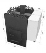 Печь Башкирская 530 без выноса